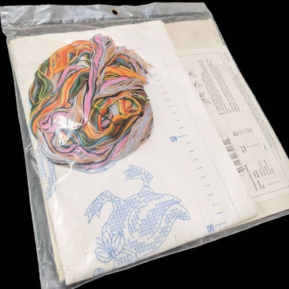 Columbia Minerva Cross Stitch Ideas Kit‎ Growth Chart 9x38 Vintage 70s USA Made - Picture 4 of 5